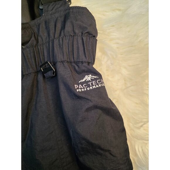 PACTECH LADIES MEDIUM BLACK snow SKI BIBS 36" HIPS NEW 29" inseam nice pair!! - Picture 7 of 13